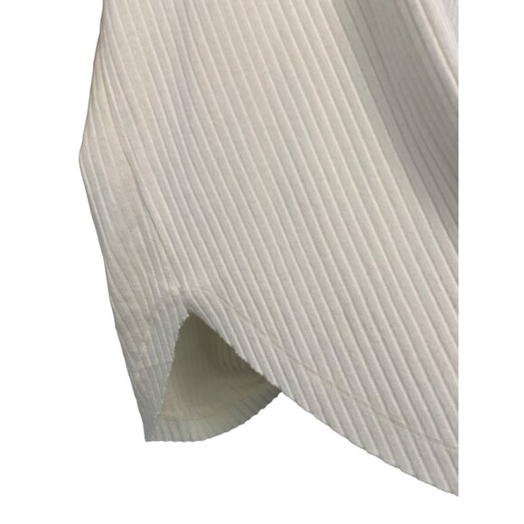 Wild Fable Women's Ivory Rib Twist Knit V-Neck Target LS  Boxy Top EUC 7515 - Picture 6 of 8